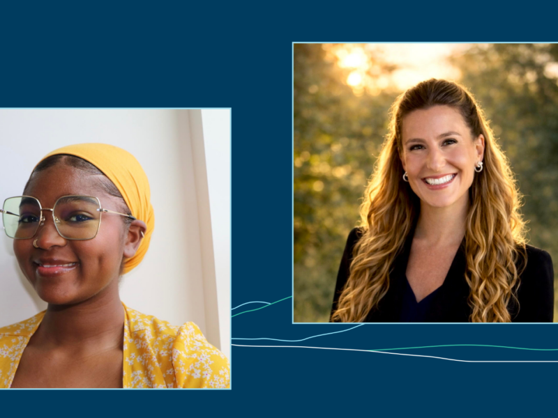 Kamira Peterson and Justine Hanrahan